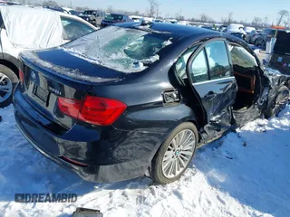 2014 BMW 3 Series 328i with VIN WBA3A5C50EJ464645, listed as a IAAI auction lot 41268979 with 120,980 mi miles. Bid and sale history available at carsss.com. Image 4.