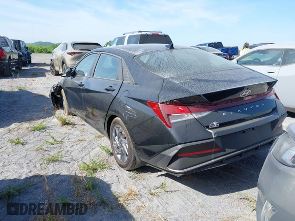2024 Hyundai Elantra SEL with VIN KMHLM4DG8RU707705, listed as a IAAI auction lot 41523436 with 17,494 mi miles and . Bid and sale history available at DreamBid. Image 3.