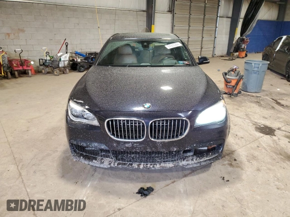 2014 BMW 7 Series 750i xDrive with VIN WBAYB6C55ED224739, listed as a Copart auction lot 84935364 with 173,805 mi miles and Salvage Title. Bid and sale history available at carsss.com. Image 5.