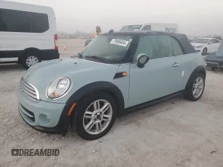2013 MINI Convertible with VIN WMWZN3C56DT265976, listed as a Copart auction lot 77999454 with Not Provided miles and Non Repairable. Bid and sale history available at DreamBid. Image 1.