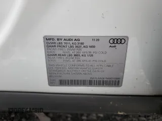 2021 Audi e-tron Premium Plus with VIN WA1LAAGE7MB015990, listed as a Copart auction lot 85205754 with 37,070 mi miles and Salvage Title. Bid and sale history available at DreamBid. Image 12.