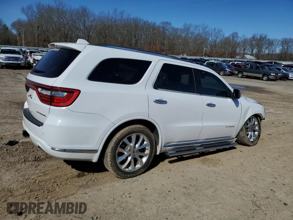 2019 Dodge Durango Citadel with VIN 1C4SDHET4KC806357, listed as a Copart auction lot 47949315 with 124,531 mi miles and Salvage Title. Bid and sale history available at DreamBid. Image 3.