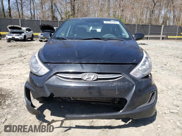 2017 Hyundai Accent SE with VIN KMHCT4AE0HU363775, listed as a Copart auction lot 49123384 with 152,280 mi miles and Non Repairable. Bid and sale history available at carsss.com. Image 5.