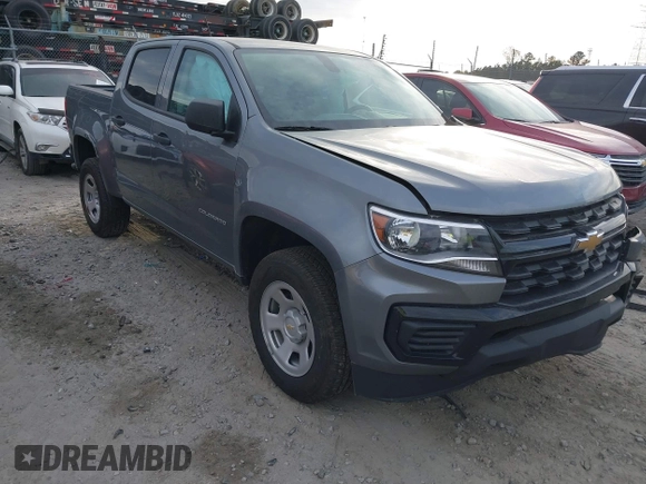 2022 Chevrolet Colorado 2WD Work Truck with VIN 1GCGSBEN4N1319525, listed as a IAAI auction lot 41070216 with 22,337 mi miles and . Bid and sale history available at DreamBid. Image 1.