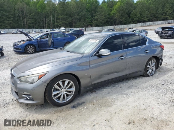 2015 Infiniti Q50 Premium with VIN JN1BV7AP5FM340151, listed as a Copart auction lot 55760705 with 113,794 mi miles and Clean Title. Bid and sale history available at DreamBid. Image 1.