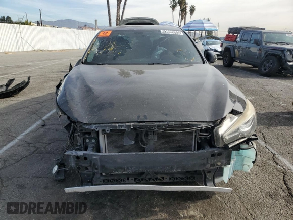 2015 Infiniti Q50 Premium with VIN JN1BV7AP5FM331451, listed as a Copart auction lot 63052025 with Not provided miles and Salvage title. Bid and sale history available at DreamBid. Image 5.