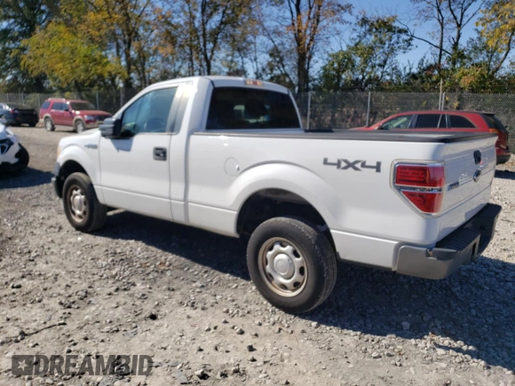 2010 Ford F-150 XL with VIN 1FTMF1EW4AFC63092, listed as a Copart auction lot 76612624 with 124,879 mi miles and Salvage Title. Bid and sale history available at DreamBid. Image 2.