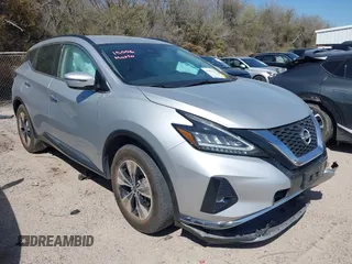 2023 Nissan Murano SV with VIN 5N1AZ2BJ9PC140063, listed as a IAAI auction lot 41856504 with 37,551 mi miles. Bid and sale history available at carsss.com. Image 1.