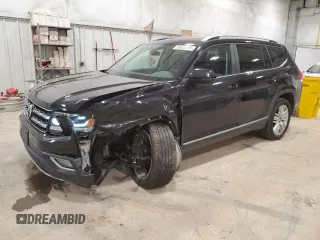 2019 Volkswagen Atlas SEL with VIN 1V2MR2CA1KC624123, listed as a Copart auction lot 50326895 with 89,234 mi miles and Salvage title. Bid and sale history available at DreamBid. Image 1.
