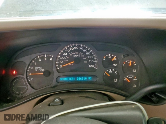 2004 Chevrolet Tahoe LT with VIN 1GNEC13Z94R292771, listed as a Copart auction lot 60036715 with 286,210 mi miles and Clean title. Bid and sale history available at DreamBid. Image 9.