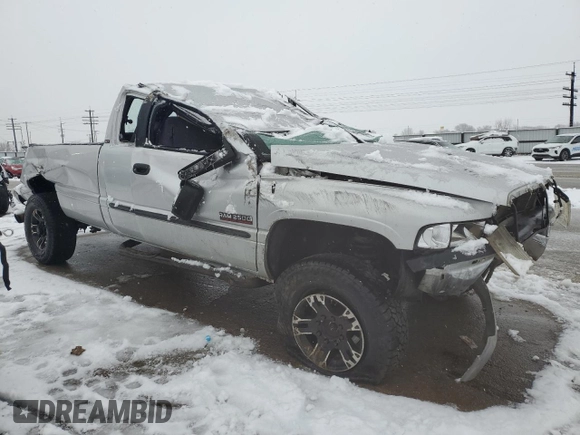2002 Dodge 2500 with VIN 3B7KF23672M264755, listed as a Copart auction lot 43369595 with Not Provided miles and Salvage Title. Bid and sale history available at carsss.com. Image 4.