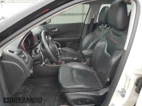 2017 Jeep Compass Trailhawk with VIN 3C4NJDDB2HT646693, listed as a Copart auction lot 58200235 with 62,765 mi miles and Salvage title. Bid and sale history available at DreamBid. Image 7.
