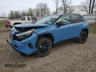 2024 Toyota RAV4 Hybrid XSE with VIN 4T3E6RFV9RU148104, listed as a Copart auction lot 55090855 with 9,625 mi miles and Salvage Title. Bid and sale history available at carsss.com. Image 1.