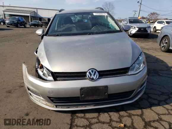 2017 Volkswagen Golf SportWagen S with VIN 3VW017AU0HM541062, listed as a Copart auction lot 77948014 with 48,929 mi miles and Salvage Title. Bid and sale history available at carsss.com. Image 5.