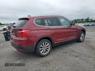 2013 BMW X3 xDrive28i with VIN 5UXWX9C55D0A23234, listed as a Copart auction lot 56388885 with 112,050 mi miles and Clean Title. Bid and sale history available at DreamBid. Image 3.