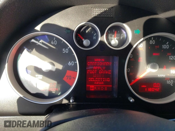 2006 Audi TT with VIN TRUSC28N361005651, listed as a Copart auction lot 84404774 with 118,042 mi miles and Salvage title. Bid and sale history available at DreamBid. Image 9.