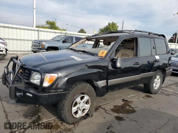 1999 Toyota Land Cruiser with VIN JT3HT05J4X0060695, listed as a Copart auction lot 75541434 with 282,651 mi miles and Salvage Title. Bid and sale history available at carsss.com. Image 1.