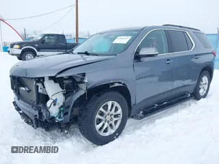 2020 Chevrolet Traverse LT Cloth with VIN 1GNEVGKW5LJ313942, listed as a IAAI auction lot 41465413 with 49,657 mi miles and . Bid and sale history available at DreamBid. Image 2.