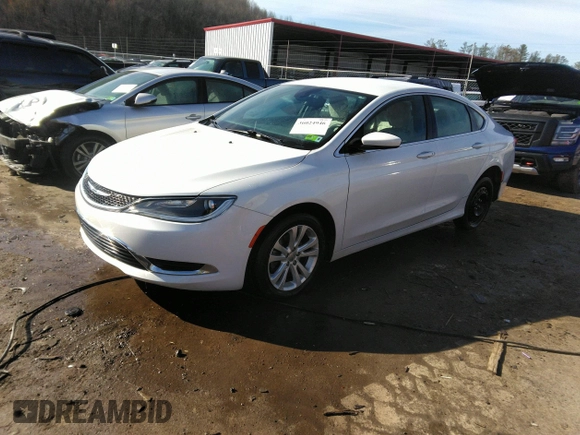 2015 Chrysler 200 Limited with VIN 1C3CCCAB2FN620127, listed as a IAAI auction lot 36024946 with 114,215 mi miles. Bid and sale history available at carsss.com. Image 2.