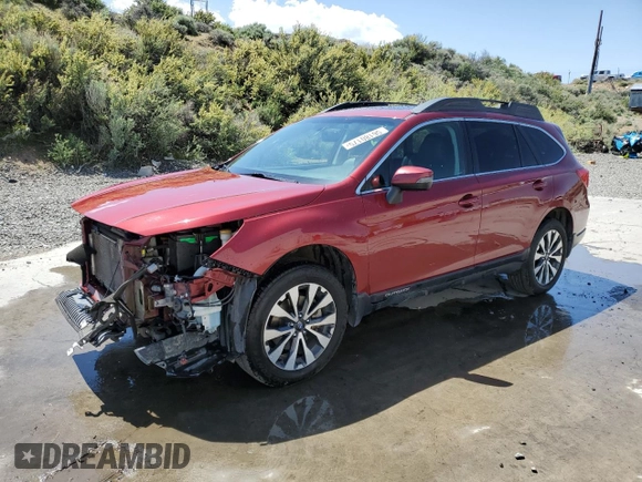 2015 Subaru Outback Limited z VIN 4S4BSENC6F3259470, wystawiony jako Copart lot #56180175 z przebiegiem 93 924 mil mil oraz Szkoda całkowita • Salvage title. Historia ofert i sprzedaży dostępna na DreamBid. Obrazek 1.