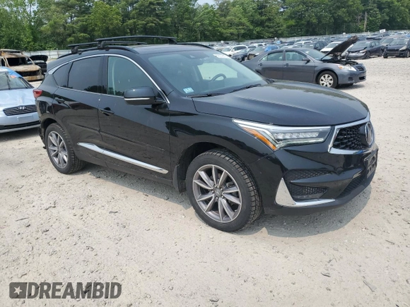 2020 Acura RDX Technology with VIN 5J8TC2H57LL006740, listed as a Copart auction lot 59272975 with 62,788 mi miles and Salvage title. Bid and sale history available at DreamBid. Image 4.