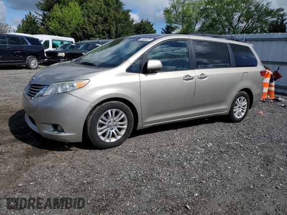 2015 Toyota Sienna XLE with VIN 5TDYK3DC7FS557268, listed as a Copart auction lot 55536475 with 80,791 mi miles and Clean title. Bid and sale history available at DreamBid. Image 1.