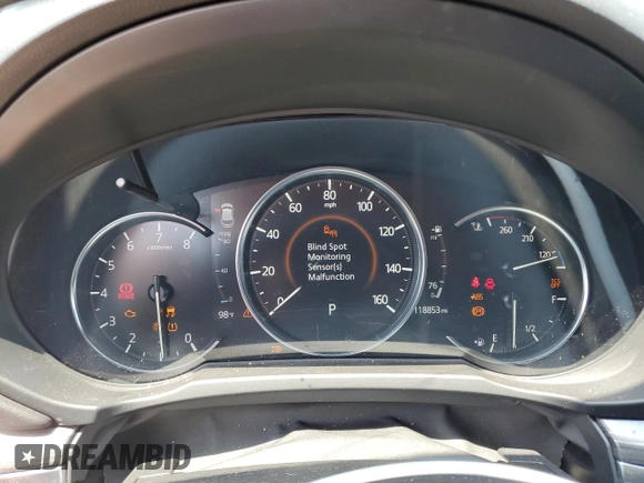 2019 Mazda CX-5 Grand Touring with VIN JM3KFADM0K1596256, listed as a Copart auction lot 86323594 with 118,853 mi miles and Salvage title. Bid and sale history available at DreamBid. Image 9.