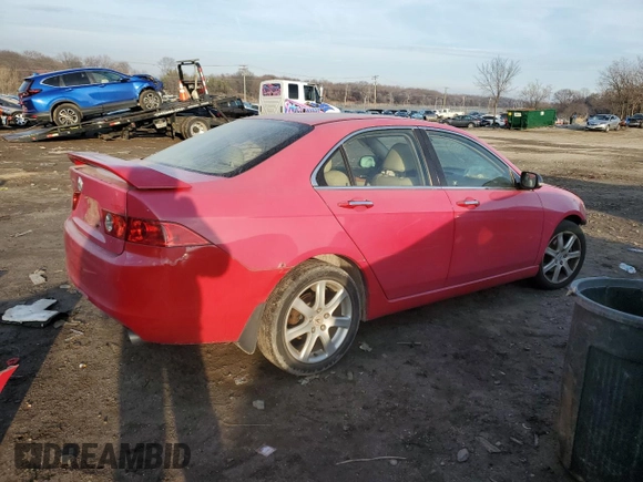 2004 Acura TSX w/Navigation with VIN JH4CL96994C030020, listed as a Copart auction lot 85901554 with 211,224 mi miles and Salvage Title. Bid and sale history available at carsss.com. Image 3.