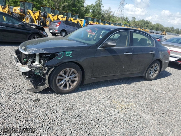 2013 Hyundai Genesis 3.8L with VIN KMHGC4DD8DU251756, listed as a Copart auction lot 52068535 with 143,922 mi miles and Salvage Title. Bid and sale history available at carsss.com. Image 1.