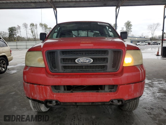2005 Ford F-150 STX with VIN 1FTRX14W75FB71761, listed as a Copart auction lot 89287275 with 316,958 mi miles and Salvage Title. Bid and sale history available at carsss.com. Image 5.