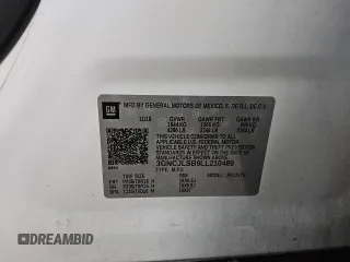 2020 Chevrolet Trax LT z VIN 3GNCJLSB9LL210489, wystawiony jako Copart lot #54781585 z przebiegiem 81 811 mil mil oraz Szkoda całkowita • Salvage title. Historia ofert i sprzedaży dostępna na DreamBid. Obrazek 13.