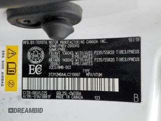 2020 Lexus RX 350 F Sport Performance с VIN 2T2YZMDA4LC219987, выставлен на аукционе Copart как лот 59854285 с пробегом 89 457 миль миль и Чистый • Clean title. История ставок и продаж доступна на DreamBid. Изображение 13.