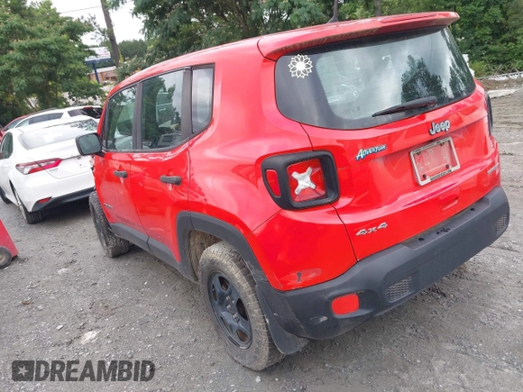 2018 Jeep Renegade Sport with VIN ZACCJBAB0JPH07665, listed as a IAAI auction lot 42541718 with 114,095 mi miles and . Bid and sale history available at DreamBid. Image 3.