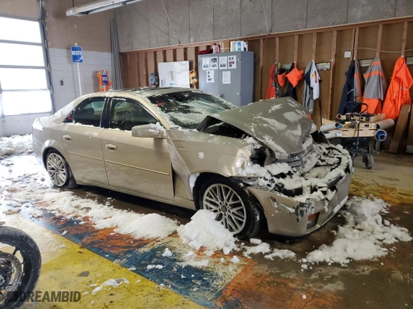 2007 Cadillac CTS with VIN 1G6DP577870171394, listed as a Copart auction lot 41341955 with 0 mi miles and Salvage Title. Bid and sale history available at carsss.com. Image 4.