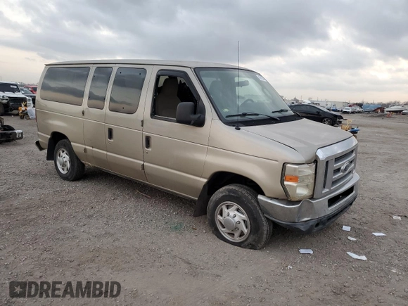 2011 Ford Econoline Passenger XL with VIN 1FBNE3BL4BDA40775, listed as a Copart auction lot 43812945 with Not Provided miles and Salvage Title. Bid and sale history available at carsss.com. Image 4.
