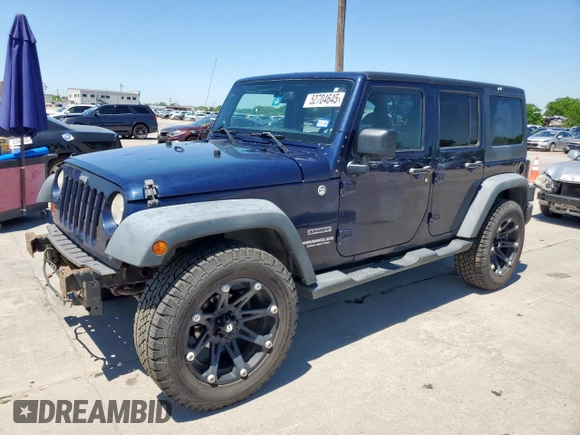 2013 Jeep Wrangler Unlimited Sport with VIN 1C4HJWDG2DL620654, listed as a Copart auction lot 52704645 with 133,932 mi miles and Clean title. Bid and sale history available at DreamBid. Image 1.