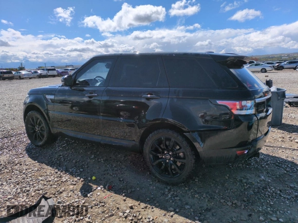 2014 Land Rover Range Rover Sport Supercharged with VIN SALWR2EFXEA305329, listed as a Copart auction lot 54799665 with 98,958 mi miles and Salvage title. Bid and sale history available at DreamBid. Image 2.