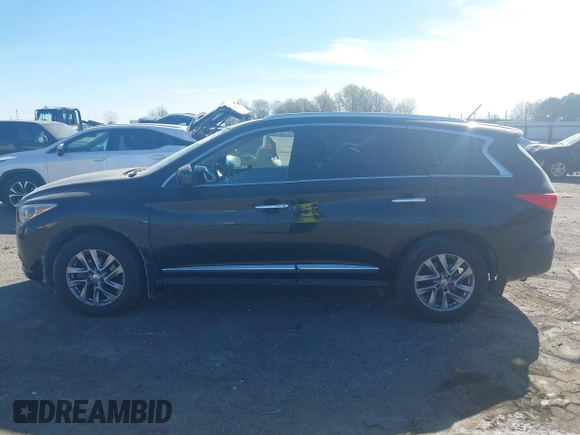 2015 Infiniti QX60 with VIN 5N1AL0MM2FC540171, listed as a IAAI auction lot 41857124 with 124,964 mi miles. Bid and sale history available at carsss.com. Image 14.
