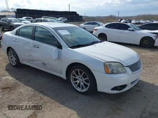 2012 Mitsubishi Galant ES with VIN 4A32B3FF0CE009902, listed as a IAAI auction lot 41932134 with 177,758 mi miles. Bid and sale history available at carsss.com. Image 1.