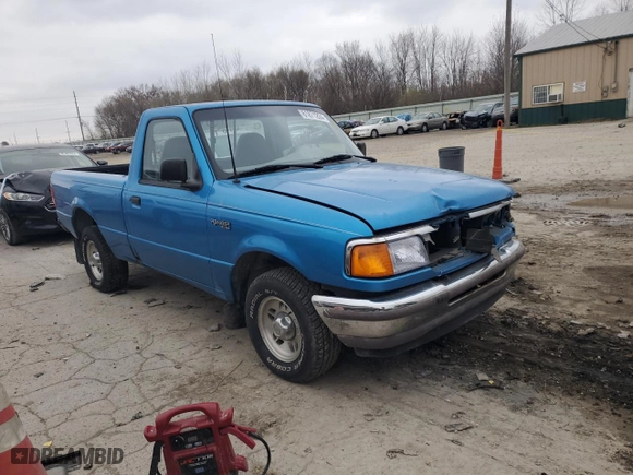 1995 Ford Ranger Splash with VIN 1FTCR10A0SUB77693, listed as a Copart auction lot 81871224 with 247,172 mi miles and Salvage Title. Bid and sale history available at carsss.com. Image 4.