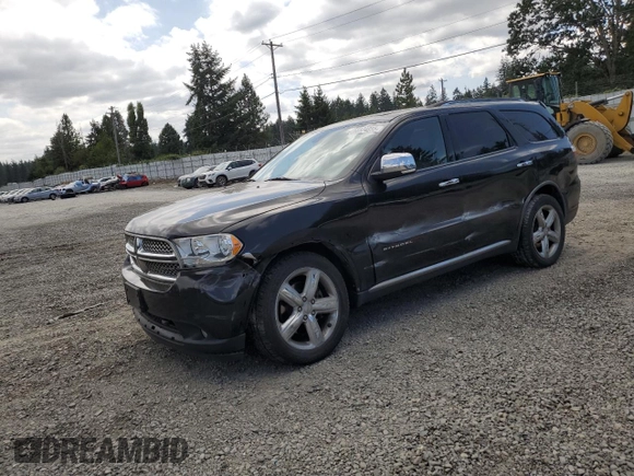 2011 Dodge Durango Citadel with VIN 1D4SE5GT9BC595393, listed as a Copart auction lot 65574855 with 193,538 mi miles and Salvage title. Bid and sale history available at DreamBid. Image 1.