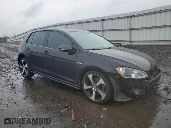 2017 Volkswagen Golf GTI S with VIN 3VW4T7AU3HM010613, listed as a Copart auction lot 44442634 with 79,532 mi miles and Salvage Title. Bid and sale history available at carsss.com. Image 4.