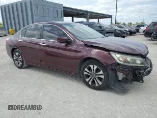 2015 Honda Accord Sedan LX with VIN 1HGCR2F36FA237211, listed as a Copart auction lot 53950105 with 89,639 mi miles and Salvage Title. Bid and sale history available at carsss.com. Image 4.