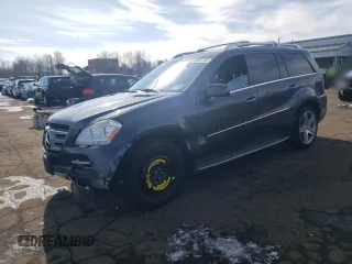 2012 Mercedes-Benz GL-Class GL 550 with VIN 4JGBF8GE3CA786118, listed as a Copart auction lot 45921735 with 212,494 mi miles and Salvage Title. Bid and sale history available at carsss.com. Image 1.