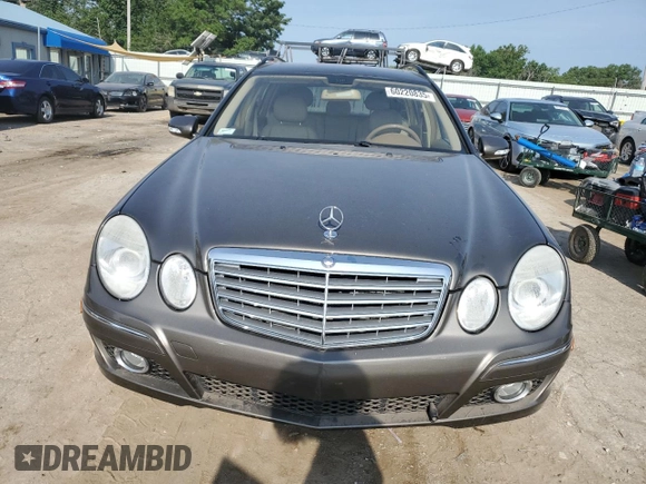 2009 Mercedes-Benz E 350 with VIN WDBUH87X39B380687, listed as a Copart auction lot 60220835 with Not provided miles and Salvage title. Bid and sale history available at DreamBid. Image 5.