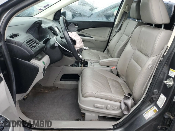 2012 Honda CR-V EX-L with VIN 5J6RM4H77CL041923, listed as a Copart auction lot 59721555 with 123,065 mi miles and Salvage title. Bid and sale history available at DreamBid. Image 7.