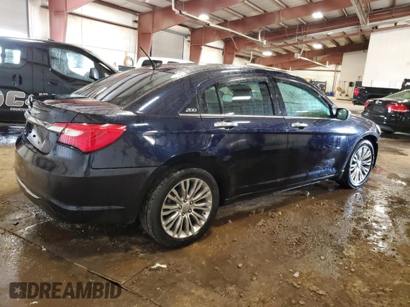 2012 Chrysler 200 Limited with VIN 1C3CCBCG8CN326763, listed as a Copart auction lot 52870355 with 0 mi miles and Clean Title. Bid and sale history available at carsss.com. Image 3.