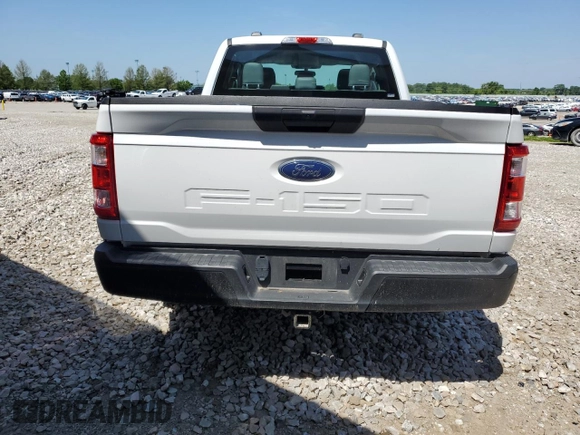 2021 Ford F-150 XL with VIN 1FTEX1CB5MKE66151, listed as a Copart auction lot 50883995 with 55,607 mi miles and Salvage title. Bid and sale history available at DreamBid. Image 6.