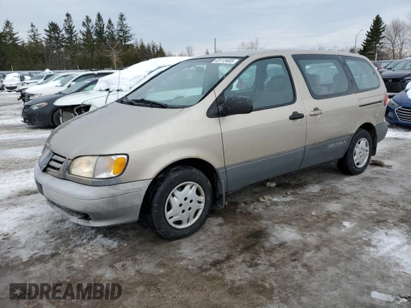 2001 Toyota Sienna CE with VIN 4T3ZF19C11U358813, listed as a Copart auction lot 45113485 with 189,763 mi miles and Clean Title. Bid and sale history available at carsss.com. Image 1.