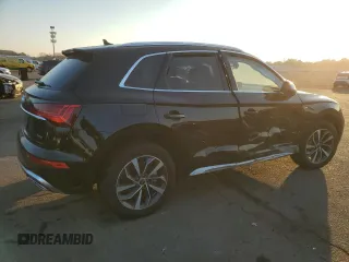 2023 Audi Q5 S line Prestige with VIN WA1FAAFY8P2165460, listed as a Copart auction lot 88486725 with 0 mi miles and Salvage Title. Bid and sale history available at carsss.com. Image 3.